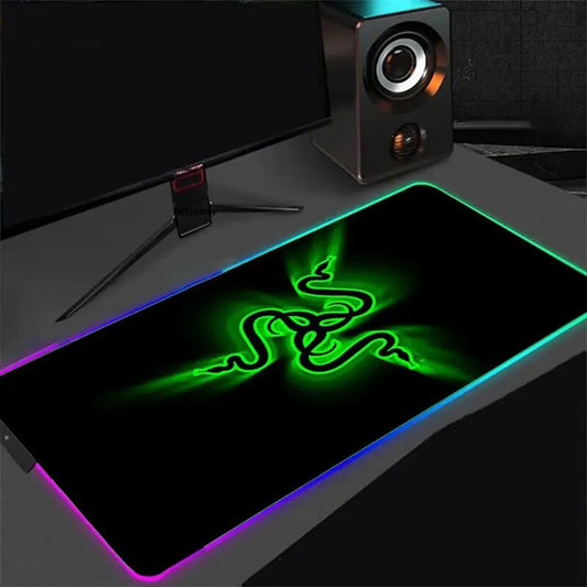 Gaming Mouse Pad RAZER RGB Keyboard Desk Pads Mat  Computer Carpet Gamer PC Gamer Deskmat LED Backlight